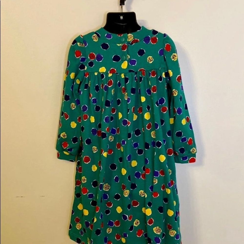 Vintage 1990s Canoli Polka Dot Pocket‎ Dress - Picture 3 of 7